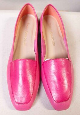 NWT Enzo Angiolini Y-LIBERTY27 Womens Pink Loafers leather Slip-on Flat Size 10